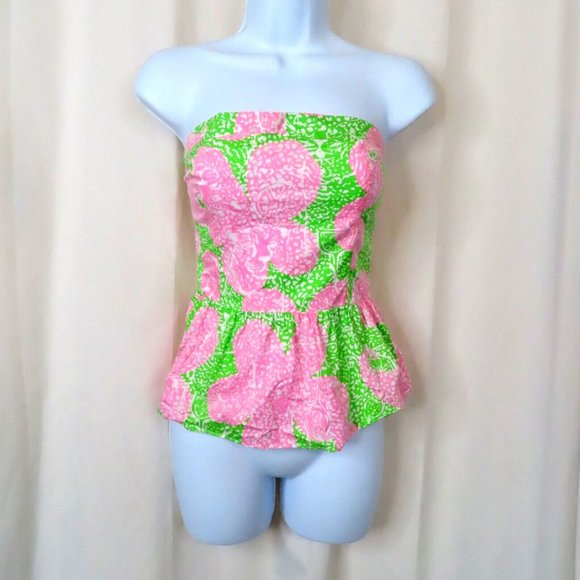 Lilly Pulitzer Tops - Lilly Pulitzer Womens Cute Tank Summer Shirt Top Sz 2